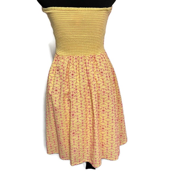 Lilly Pulitzer Felicity Starfruit Strapless Dress Size 4 - Picture 7 of 10